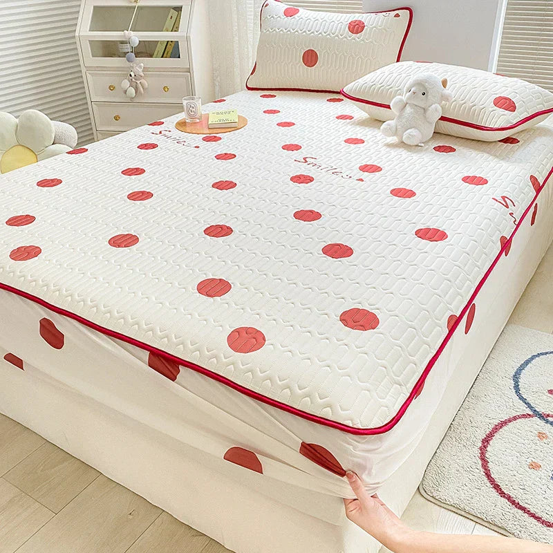 غطاء مرتبة ووسادة لاتكس مبرد من DecorBites™ - وسادة سرير صيفية للتبريد
