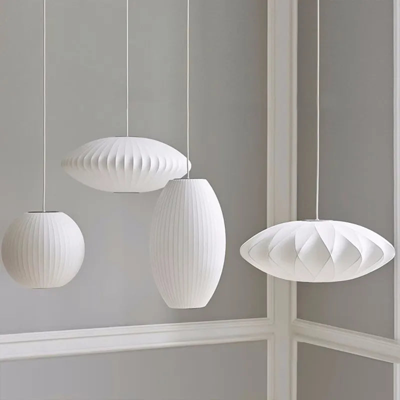DecorBites™ Elegant Silk Designer Pendant Lamp for Home & Hospitality Lighting