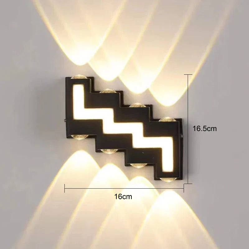 DecorBites™ IP65 LED Wall Lamp for Indoor/Outdoor Waterproof Garden Lighting
