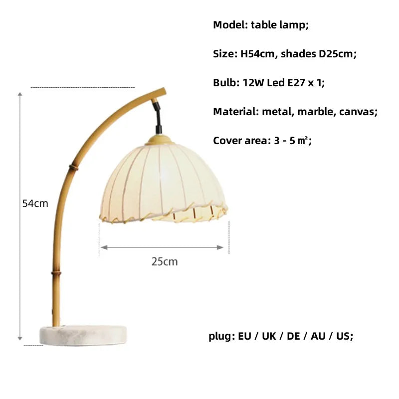 DecorBites™ Bamboo Design LED Floor Lamp Nordic Minimalism Living Room Light