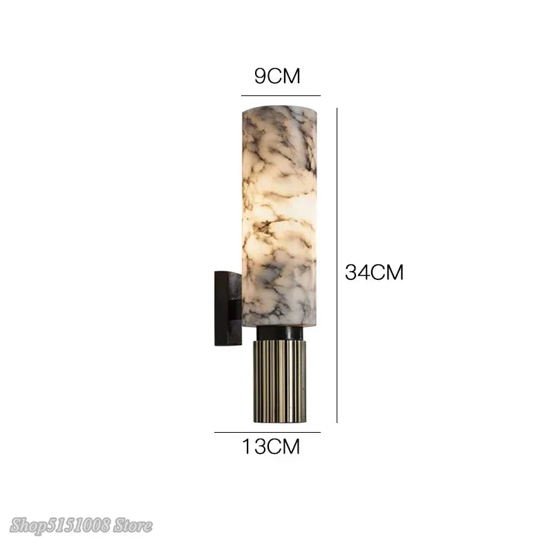 Applique Murale DecorBites™ en Marbre Dolomite Art Moderne Nordique pour Salon et Chambre