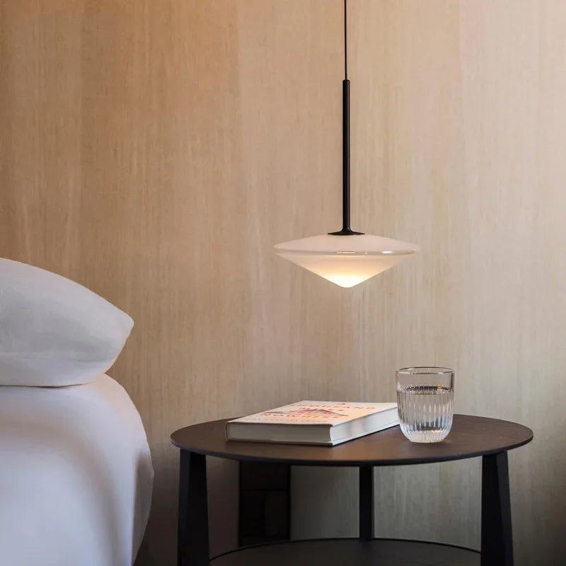 DecorBites™ Glass Saucer LED Chandelier for Living Room & Bedroom Lighting