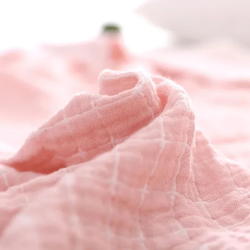 DecorBites™ Cotton Summer Blanket: Soft and Airy Bedspread for Single/Double Beds