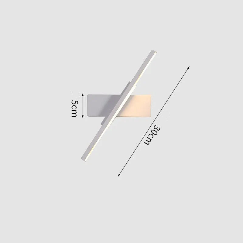 DecorBites™ 360° Rotatable LED Wall Lamp | Aluminum Indoor Bedroom Light