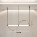 Minimalist Chrome Alloy LED Pendant Light