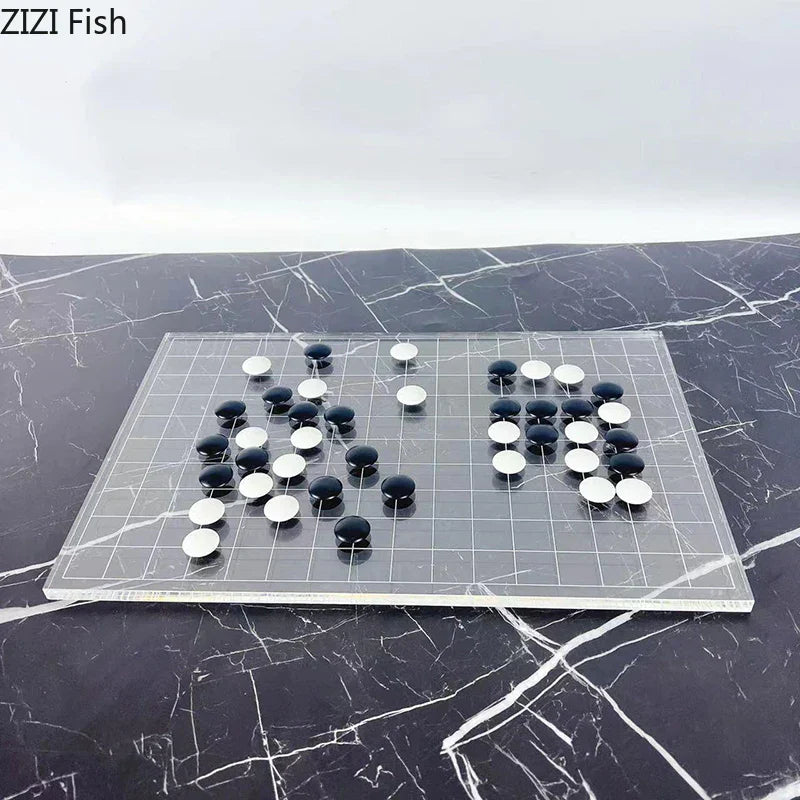DecorBites™ Geometric Chess Set - Minimalist Chessboard & Pieces for Casual Games