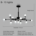 DecorBites™ Glass Ball Pendant Chandelier for Living Room Bedroom Dining Room