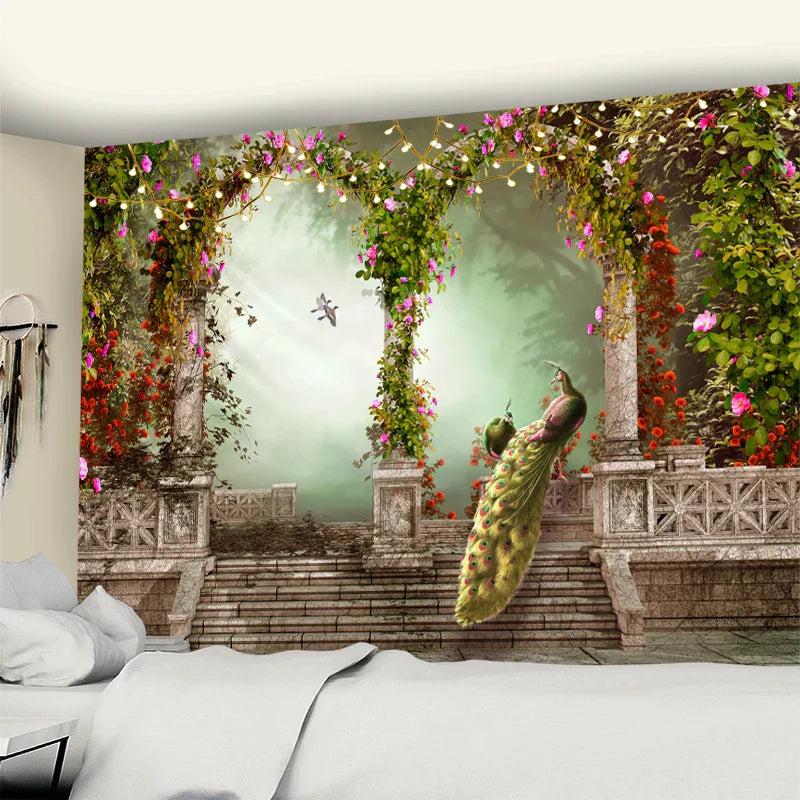 DecorBites™ Garden Tapestry: Natural Scenery Bohemian Wall Hanging for Home Decor