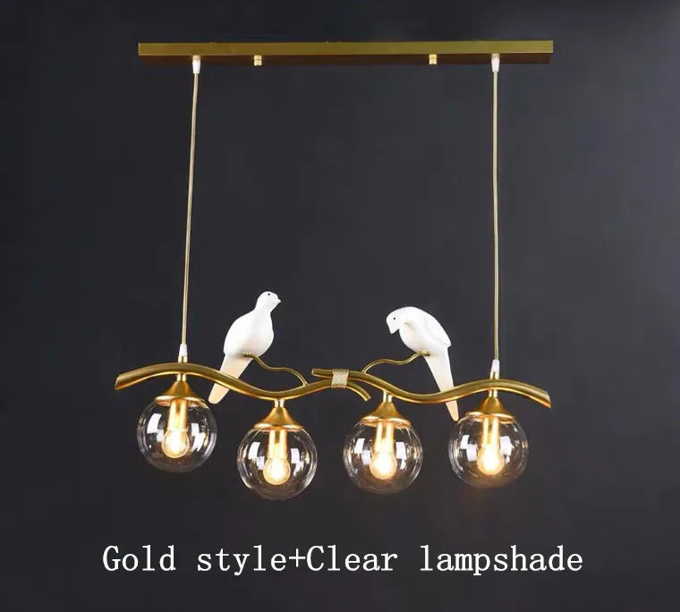 DecorBites™ مصابيح زجاجية متدلية لغرفة المعيشة والمطعم والكونتر، مصابيح LED للديكور الداخلي