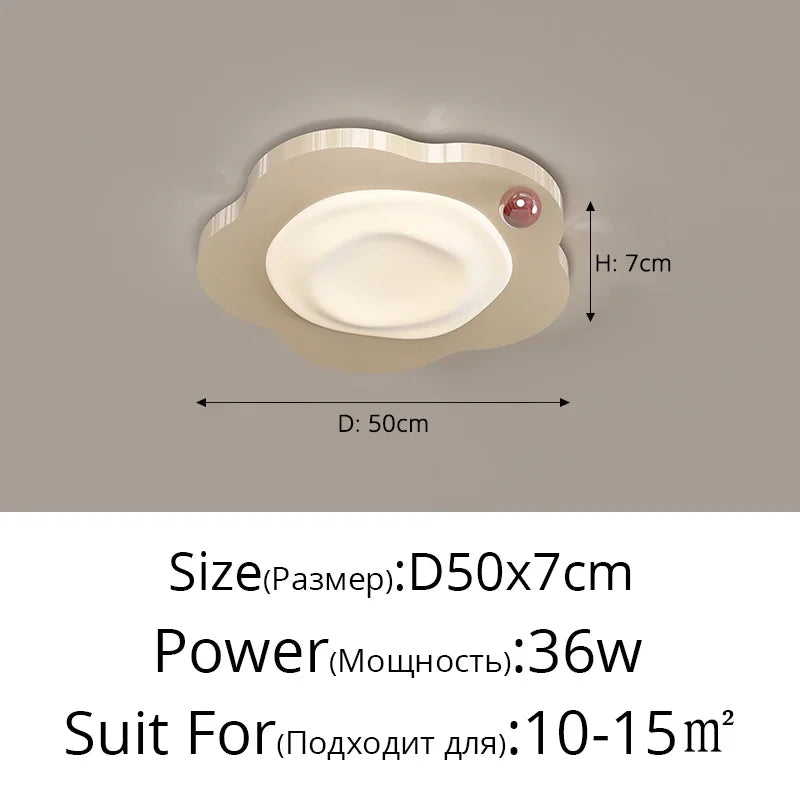 DecorBites™ Cream Style LED Ceiling Light for Bedroom and Living Room Decor