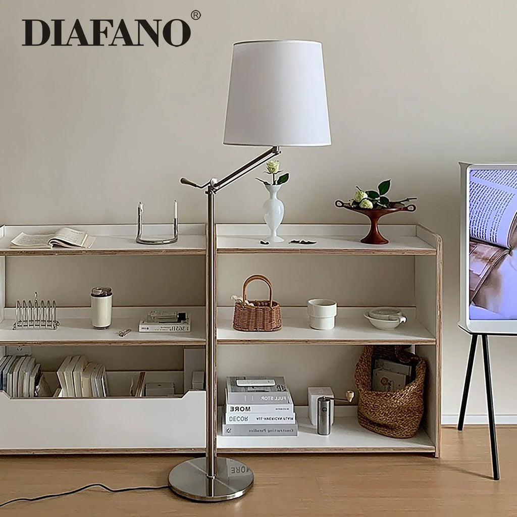 DecorBites™ Adjustable LED Floor Lamp for Modern Industrial Decor