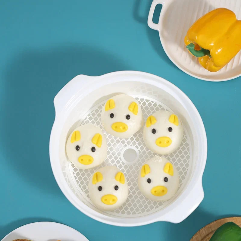 قدور تبخير الطعام للميكروويف من DecorBites™ للمطبخ - شوربة، دَامبلِنغ، أرز
