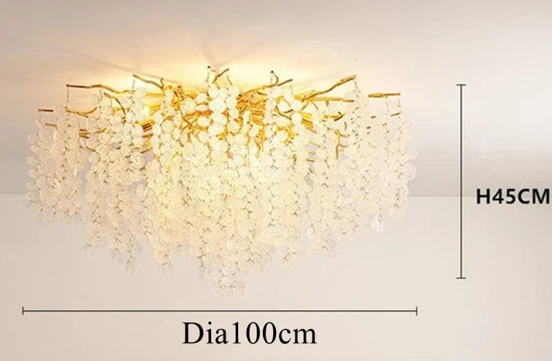 DecorBites™ Crystal Money Tree Chandelier - Modern LED Suspension Light for Luxury Living Areas