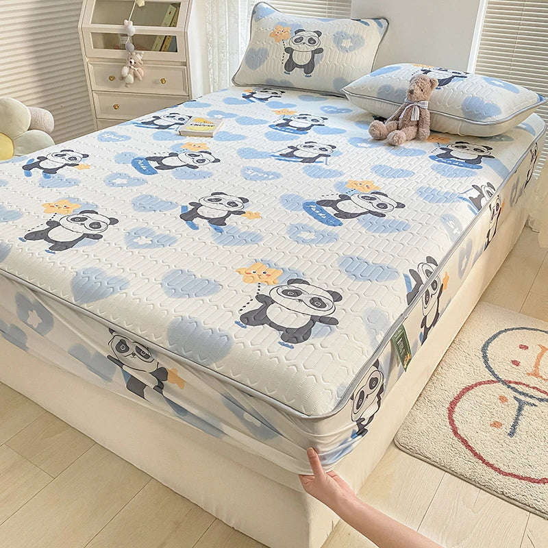 غطاء مرتبة ووسادة لاتكس مبرد من DecorBites™ - وسادة سرير صيفية للتبريد