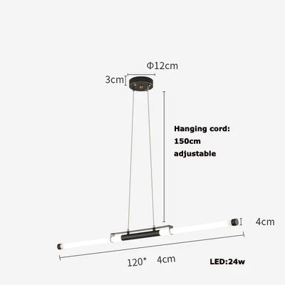 DecorBites™ LED Black Gold Designer Chandelier Lighting for Dinning Room