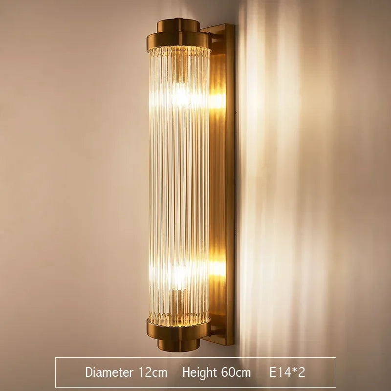 أضواء جدارية كريستالية ذهبية LED DecorBites™ لغرفة النوم وغرفة المعيشة وديكور المنزل