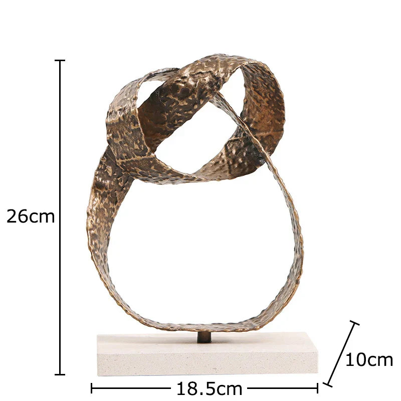 DecorBites™ Geometry Sculpture Marble Base Desk Decoration Aesthetics Decor Home Room