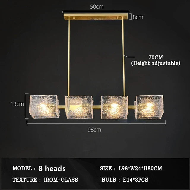 DecorBites™ Crystal Ceiling Chandelier: Modern Luxury Pendant Light for Living Room and Restaurant
