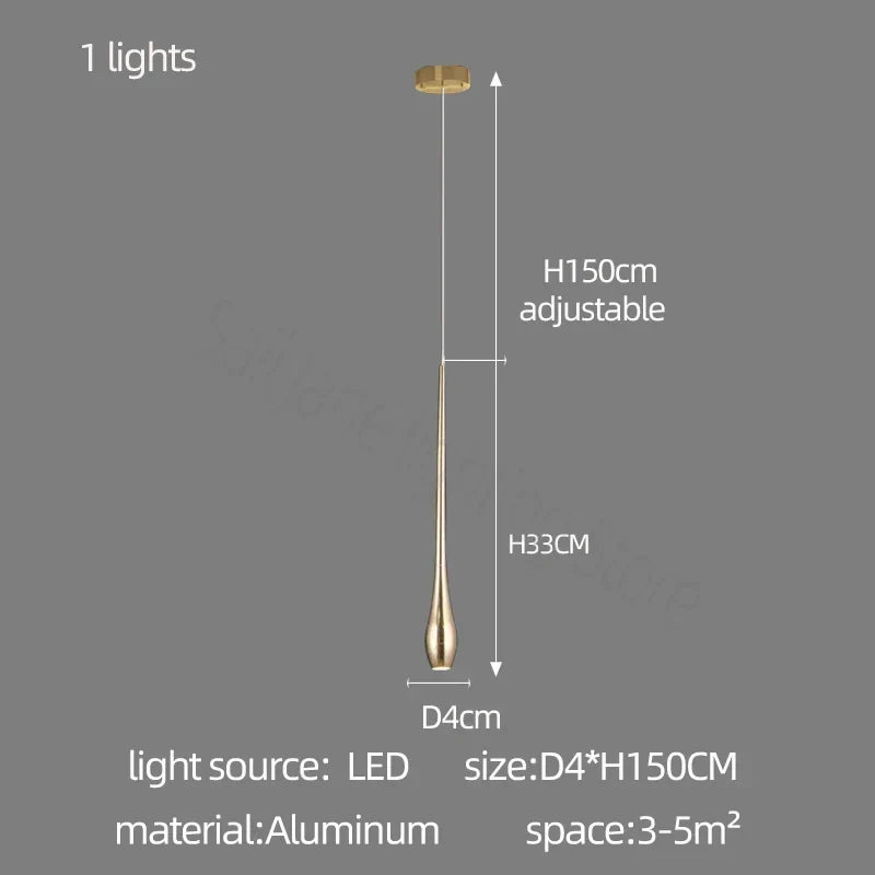 DecorBites™ Gold-Plated LED Ceiling Chandelier for Staircase, Living Room, Kitchen, Attic