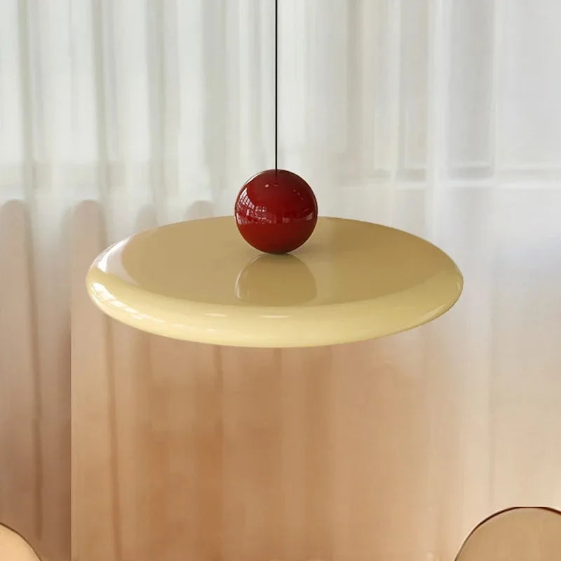 ثريا ديكور بايتس™ LED بتصميم حديد كريمي لغرفة النوم وغرفة المعيشة