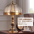 مصباح مكتبي من النحاس الفاخر DecorBites™ لغرفة النوم، مصباح أرضي لغرفة المعيشة، إضاءة LED للدراسة