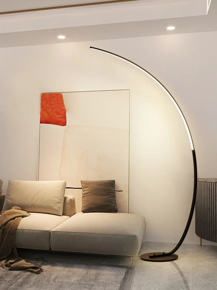 DecorBites™ Arc RGB LED Corner Floor Lamp for Dining Living Room Decor