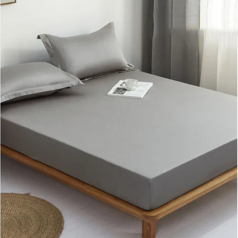 DecorBites™ Drap-housse en coton Parure de lit confortable Taies d'oreiller Grand lit Jumeau Queen ou Double