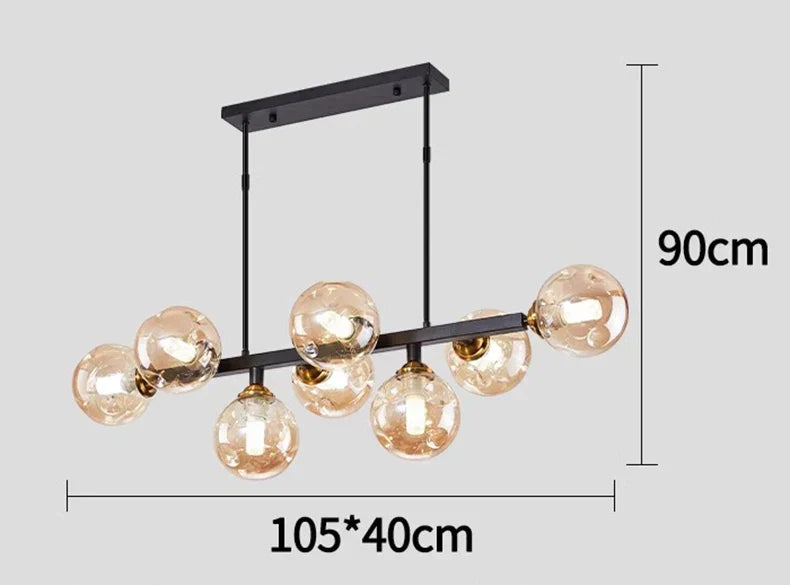 DecorBites™ Lustres LED suspendus : Éclairage intérieur moderne pour salon et salle à manger