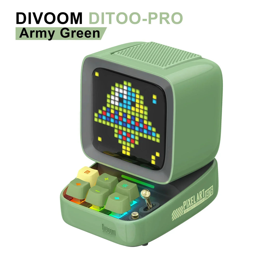 DecorBites™ Ditoo-Pro Retro Pixel Art Bluetooth Speaker Alarm Clock LED Display Board