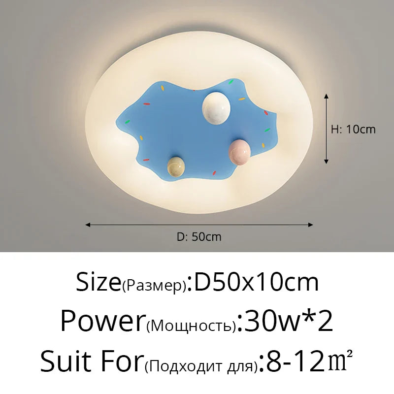 DecorBites™ Kids Room Chandelier Remote Dimmable Ceiling Lights