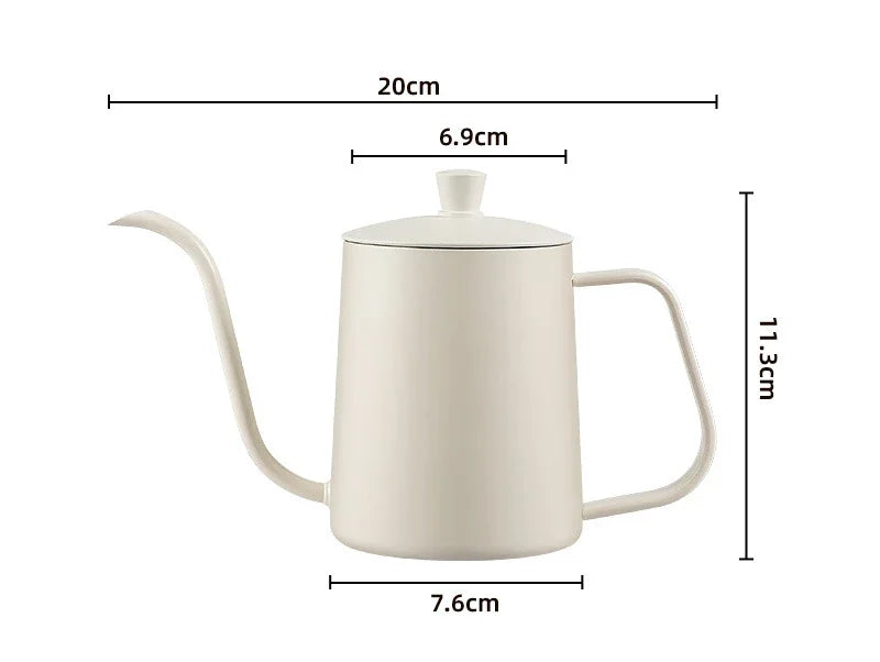 DecorBites™ Glass Coffee Maker Pot Barista Kettle Stainless Steel Strainer Pitcher