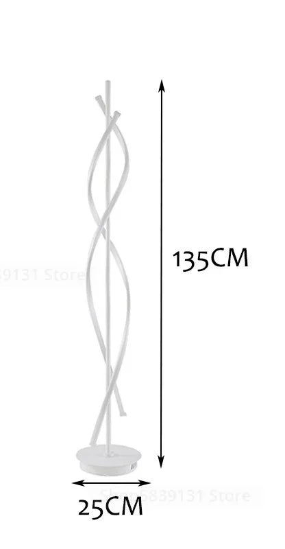 مصباح أرضي LED أكريليك فني من DecorBites™ ديكور منزلي عصري لغرفة المعيشة وغرفة النوم
