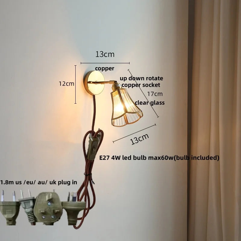 DecorBites™ LED Wall Lights Nordic Modern Bedroom Dining Room Coffee Bedside Lamp Sconce