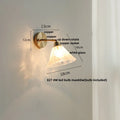 DecorBites™ Blue Glass Wall Sconce Pull Chain Switch Modern Stair Light