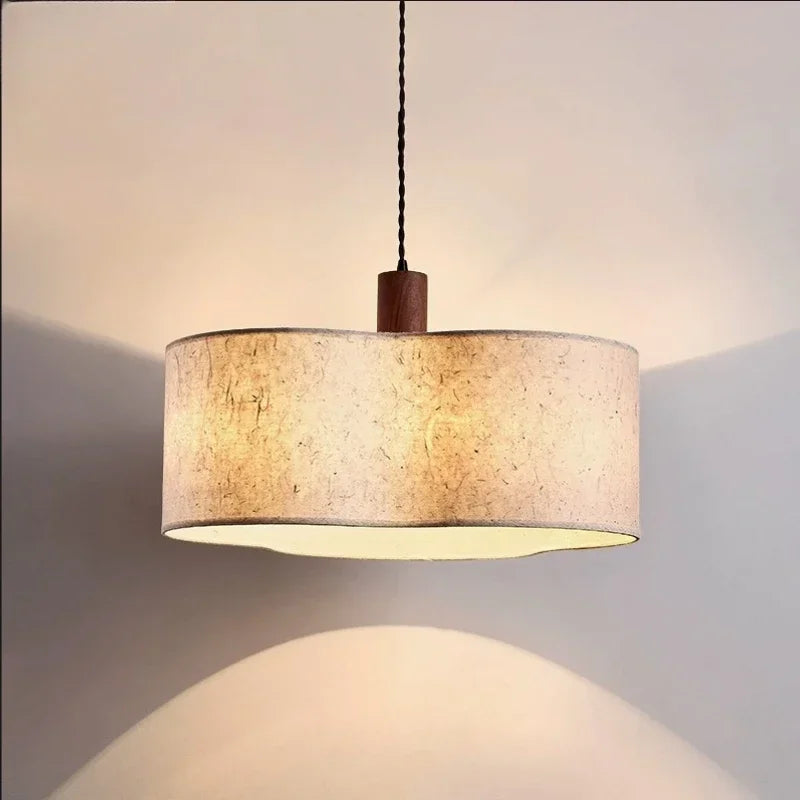 DecorBites™ Cream Wabi-sabi Chandelier Lamp Retro Japanese-style Bedroom Decor Lighting