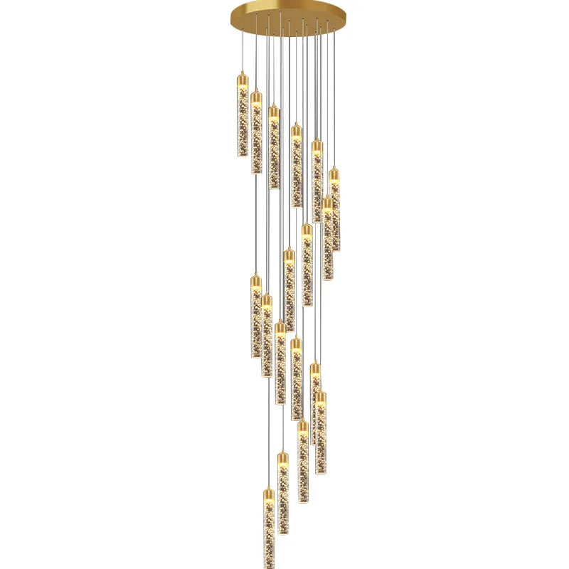 DecorBites™ مصابيح متدلية للغرف ذات الأسقف العالية، تركيبات فاخرة قابلة للتعديل