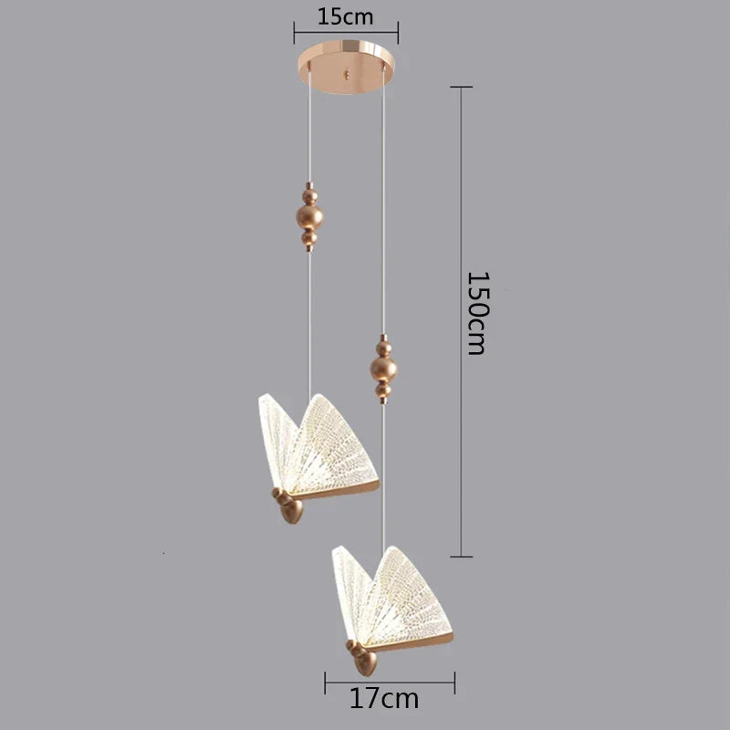 مصباح فراشة LED معلق DecorBites™ لتركيبات الإضاءة ديكور المنزل