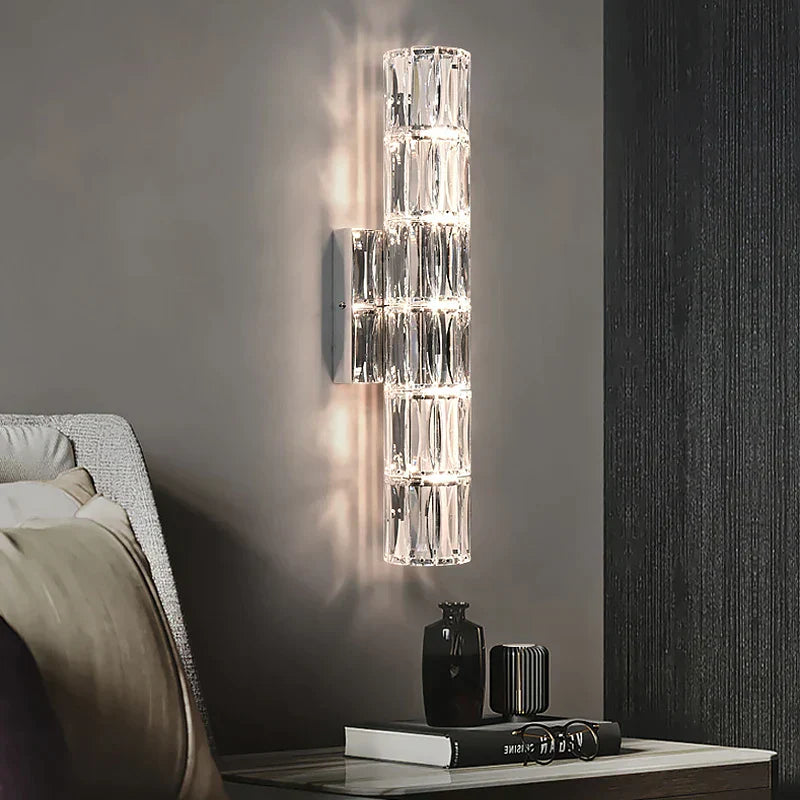 DecorBites™ Crystal Deluxe Wall Sconce for Living Room Bedroom Bedside Villa - Luxury Light