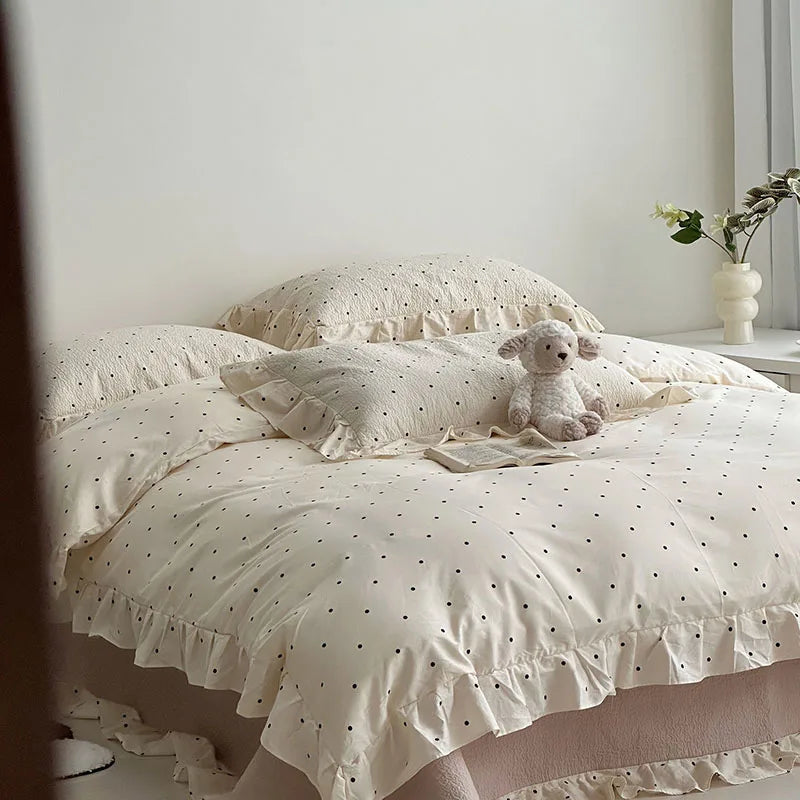 غطاء لحاف دانتيل كوري DecorBites™ Floral: لحاف ناعم فاخر لسرير كوين وكينج، ديكور منزلي قابل للتنفس