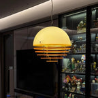 Bauhaus Sunset Orange Acrylic Pendant Light
