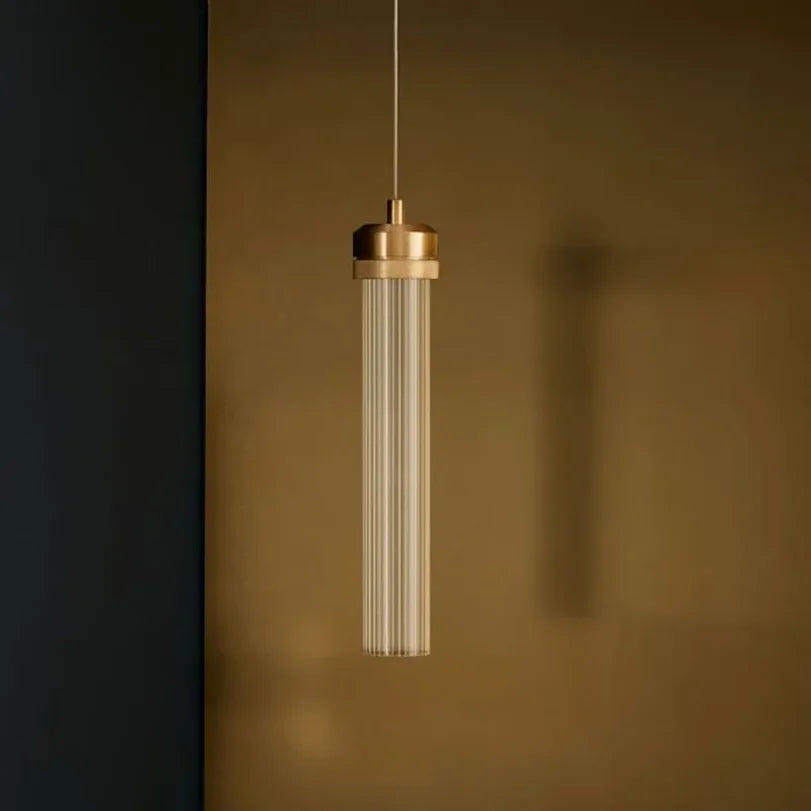Modern Gold Glass Pendant Light