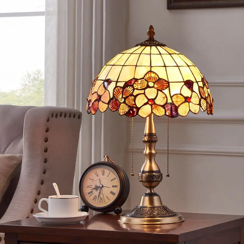 مصباح مكتبي من النحاس الفاخر DecorBites™ لغرفة النوم، مصباح أرضي لغرفة المعيشة، إضاءة LED للدراسة
