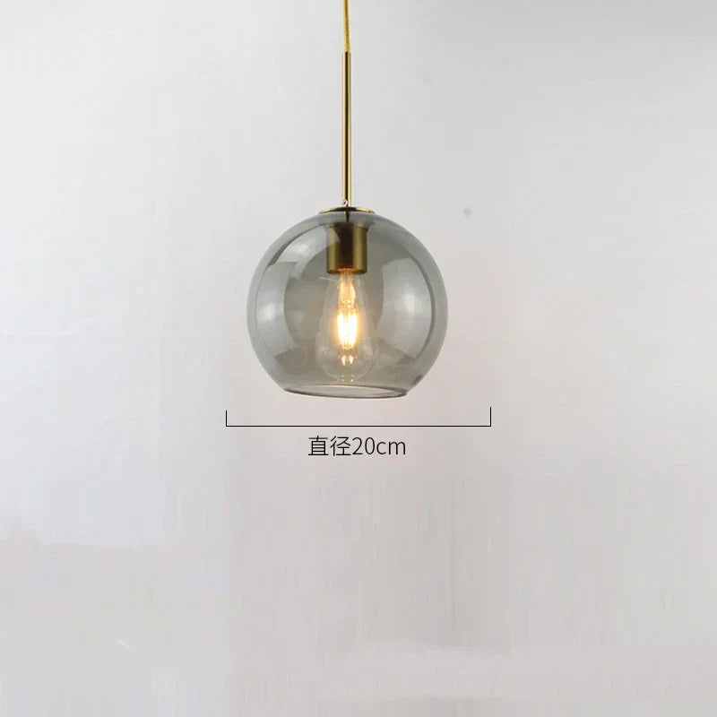 DecorBites™ Glass Ball LED Pendant Lights for Chic Home Decor and Lighting