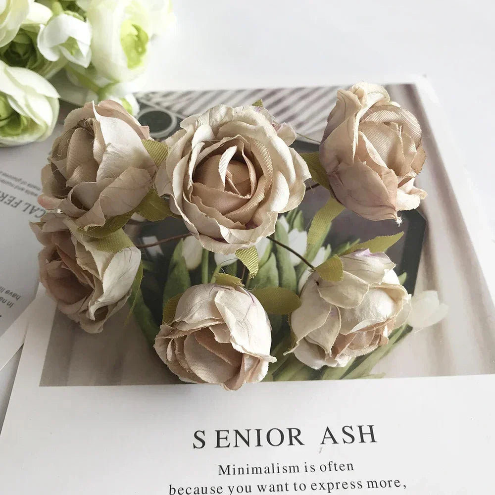 DecorBites™ Gold Hybrid Flower Cherry Stamen Berries Bundle لتزيينك بنفسك