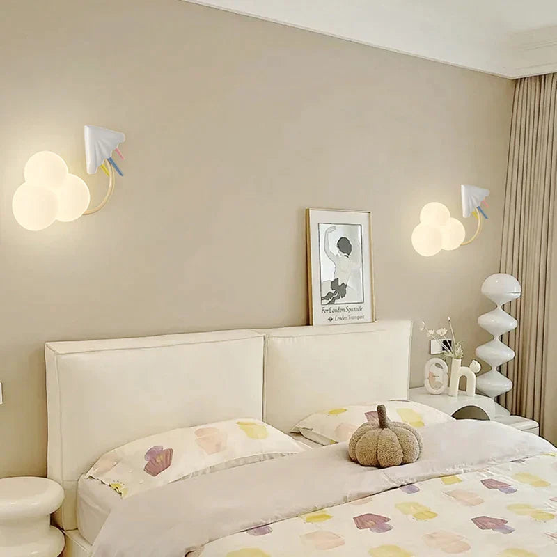 مصباح حائط للأطفال من DecorBites™ بتصميم طائرة ورقية قوس قزح