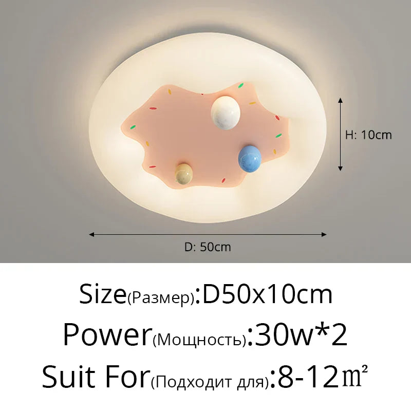 DecorBites™ Kids Room Chandelier Remote Dimmable Ceiling Lights