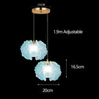 Nordic French Cream Acrylic Flower Pendant Light