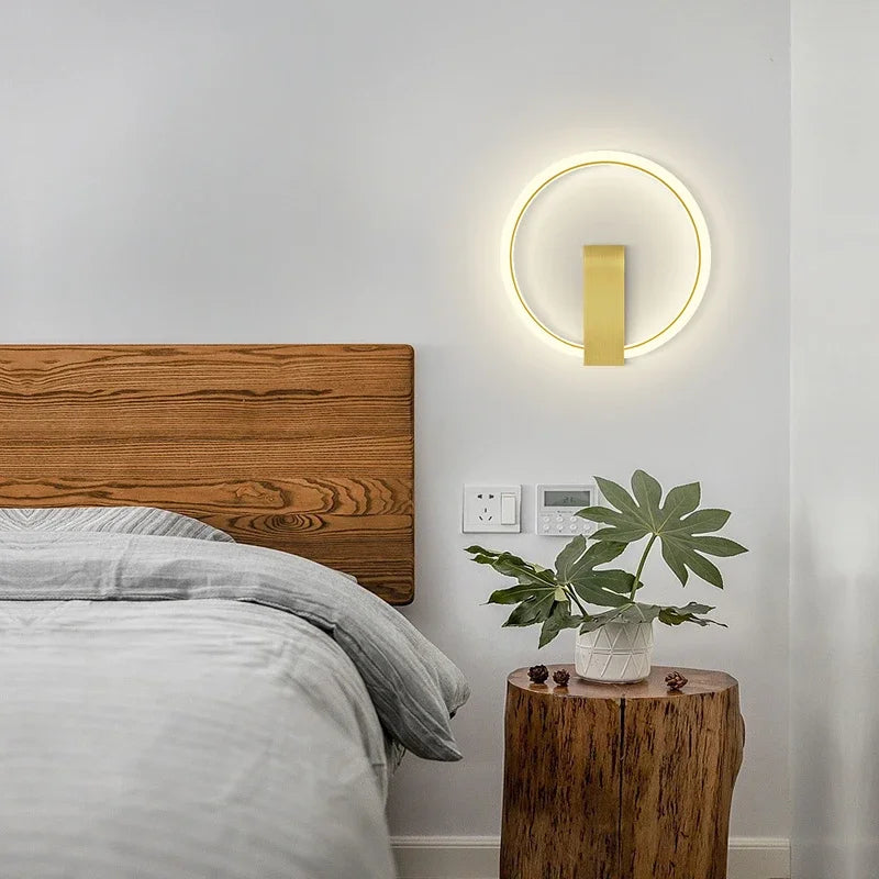 DecorBites™ LED Wall Lamp - Modern Black Gold Sconce for Living Room Bedroom