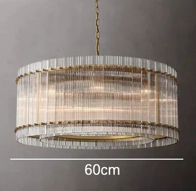 DecorBites™ ثريا كريستال حلقية مزدوجة الطبقات ذهبية لإضفاء الأناقة في كل غرفة