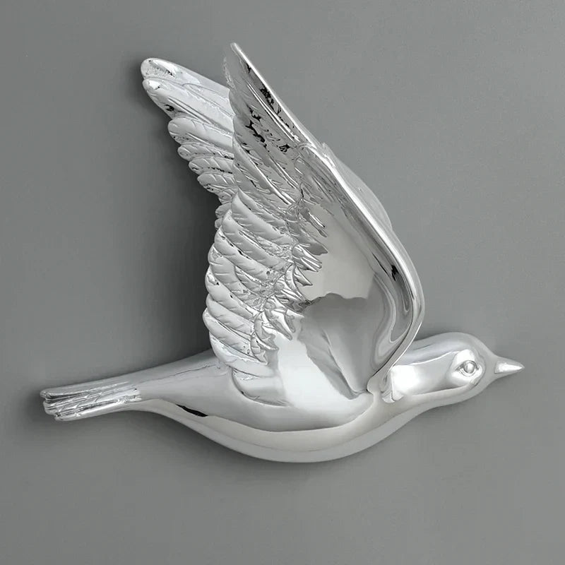 DecorBites™ 3D Bird Resin Statue Wall Decor for Children's Room - Animal Figurine Ornament
